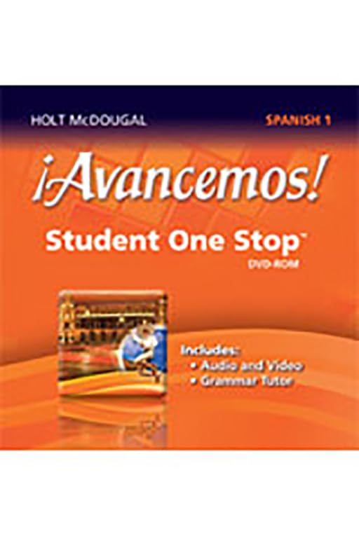 ?Avancemos!: Student One Stop DVD-ROM Level 1 2013 (Spanish Edition)
