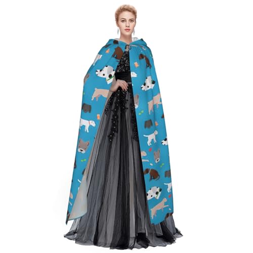 Capas de fiesta con capucha envolvente y estampado resistente para disfraces 3