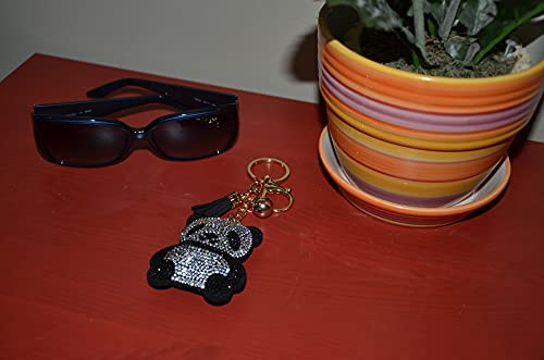 Popfizzy Rhinestone Panda Keychain for Women, Bling Panda Accessory, Flamingo Gifts for Girls3