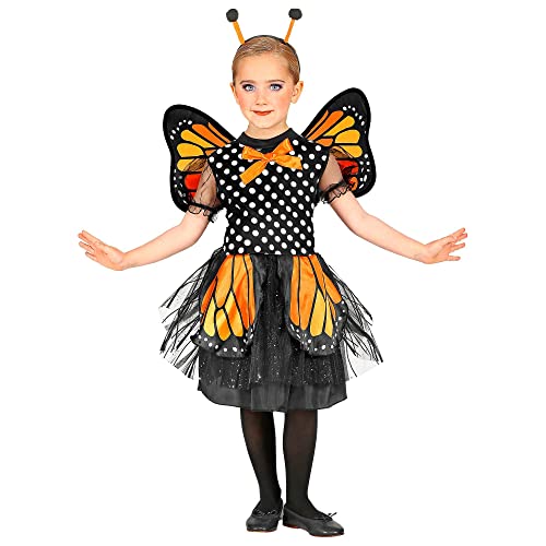 W WIDMANN MILANO Party Fashion - Costume pour enfant papillon, robe avec tutu, ailes, antennes, costume d'animal