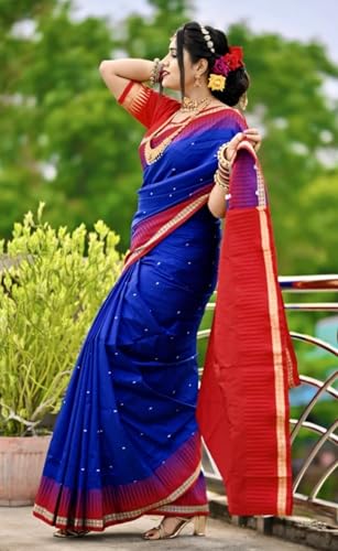 Image of NEW COLLECTION Women's Odisha Handloom Sambalpuri Pata Saree Temple Border Pasapalli Bomkai Buti Boyanika Design Saree Banarasi Soft Papa Silk Simple Ethnic Orissa Sari with Blouse Piece