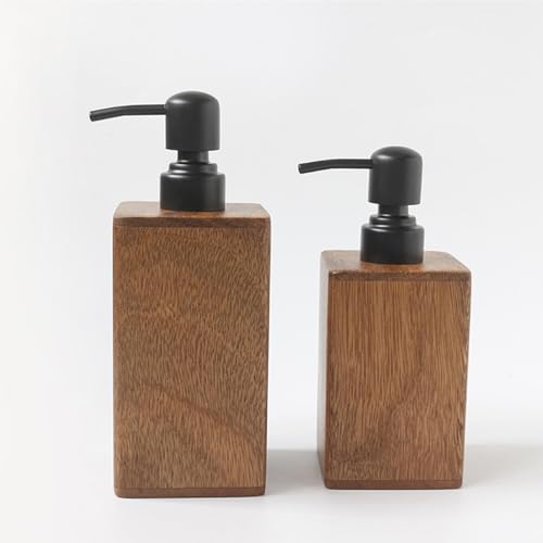 Juego de accesorios de baño con dispensador de loción rellenable 7