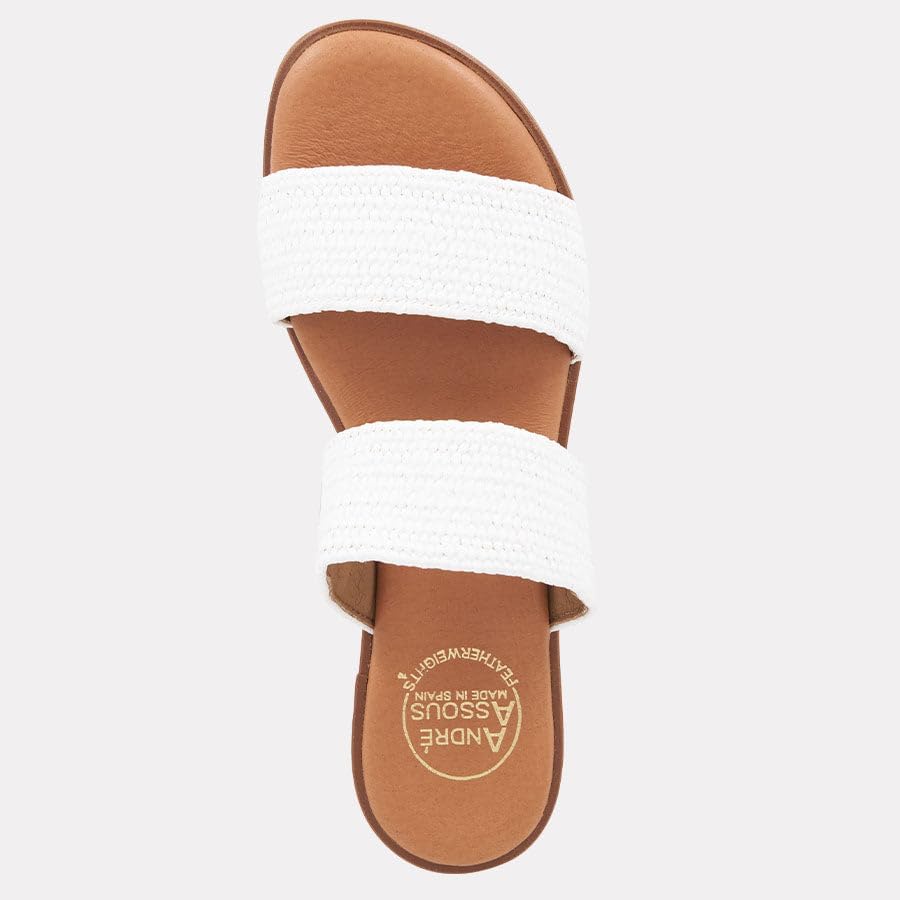 Andre Assous Women's Galia Featherweight Trendy Durable Leather Luxury Sandal Wedge3