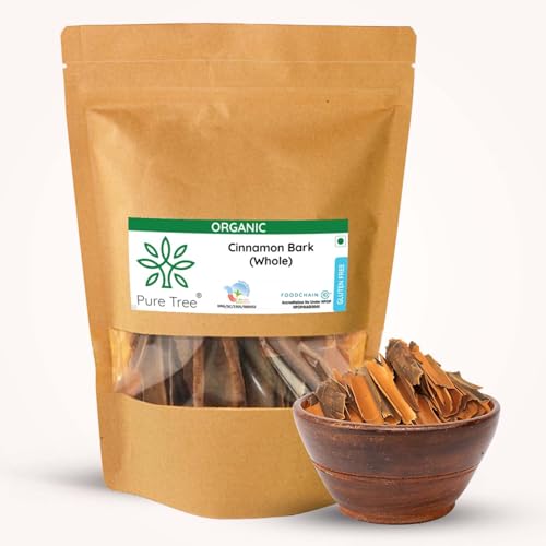 Image of Pure Tree Certified Organic Dalchini Whole | 850 g | Cinnamon Stick | Cinnamon Bark | Spices Whole | Garam Masala | Sweet Aroma & Flavour