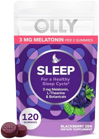 OLLY Sleep Support Gummy Supplement,* 3 mg Melatonin - 120 Count ...