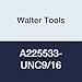 Walter Tools A225533-UNC9/16 Paradur INOX HSS Machine Tap, VAP Finish, 0.429" Shank Diameter, 1.024" Cutting Length, 3-19/32" Overall Length, 9/16-12 Size