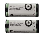 Triangle Power 2 Pack HHR-P105 NI-MH Rechargeable Battery for Panasonic 2.4V 830mAh Battery for Cordless Phones
