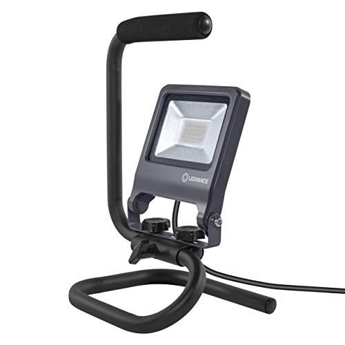 LEDVANCE LED Arbeitslicht, Leuchte für Außenanwendungen, Kaltweiß, Gris Foncé, 20 W, S-Stand, LED Worklight