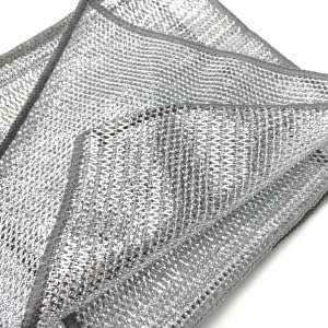 Image of QOKZEK Non-Scratch Dish Wash Cloth | Versatile Wire Scrubber for Kitchen Cleaning | Reusable Mesh Cloth for Dishes, Sinks, and Home Appliances | Easy Rinsing & Durable (06)
