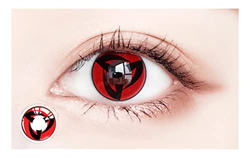 Color_Contact_Eyes Cosplay Party, Mak-eup Party, Fashion Show, Halloween Christmas Party Gifts for Women and Girls Anime Red - 1 Color_Contact_Eyes Cosplay Party, Mak-eup Party, Fashion Show, Halloween Christmas Party Gifts for Women and Girls Anime Red - 1