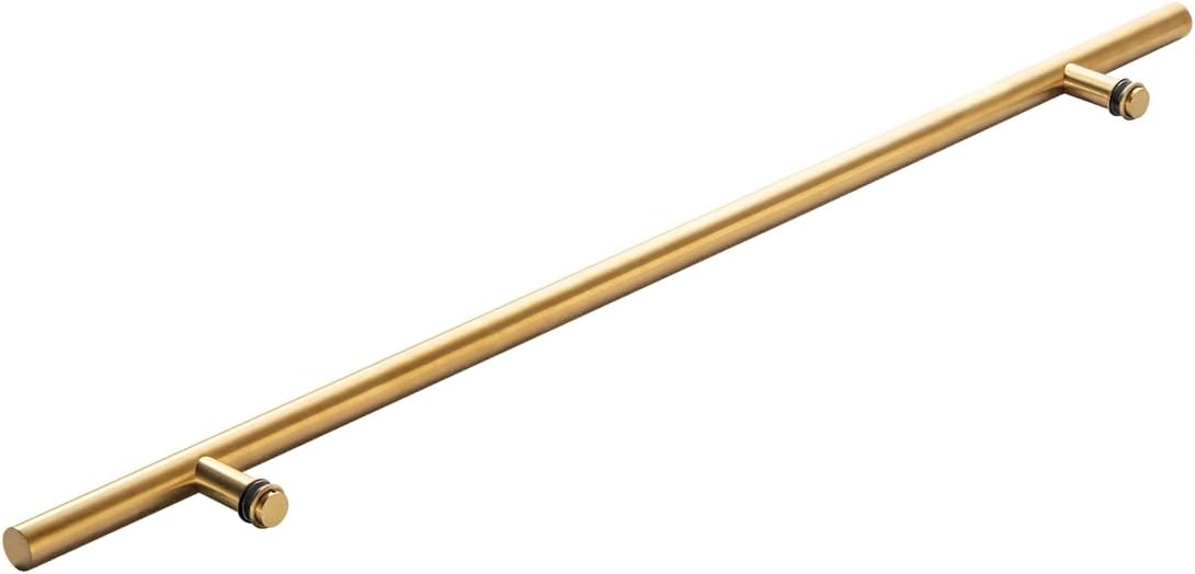 Prima Decorative Door Pull Handle Round 18″ Single Side Stainless Steel PVD Gold