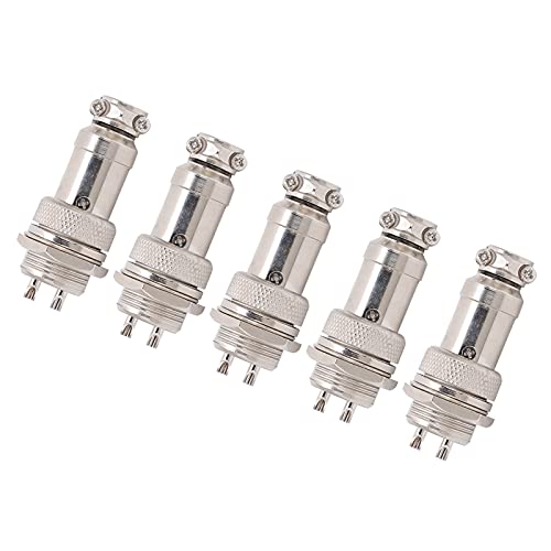 Conector Aviation Plug Metal GX16 16 mm 2 pines miniatura 3