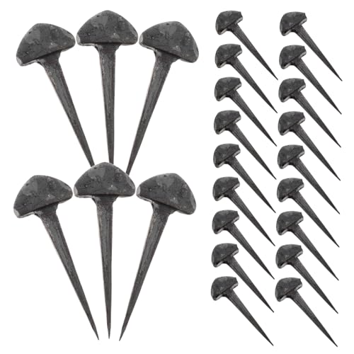 ibasenice 50pcs Iron Horseshoe Nails for Horses Small Horse Equipment Metal Nails Stable Tool for Farriers