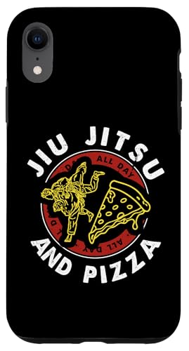 Carcasa para iPhone XR Jiu Jitsu Y Pizza Funny Jujitsu BJJ y Artes Marciales Mixtas