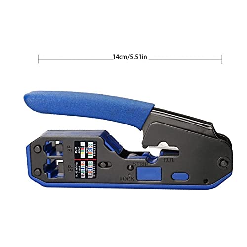 Crimper Tool voor RJ45 Connectoren 8 P 6 Crystal Wire End Krimptang Pass Door Stripper Kabel Crimper Precisie krimpen - Image 8
