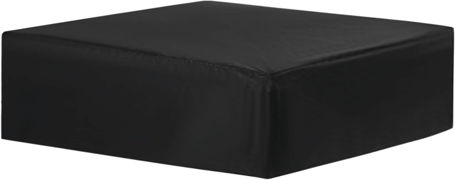 M METERXITY Rectangle Patio Furniture Cover, 84"x 52"x 29" (L x W x H), Black, Waterproof, Polyester
