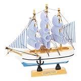 Photo Gallery malugogo barca a vela in legno in stile mediterraneo ornamento da scrivania per casa, ufficio, bar, armadietto per vino, spiaggia, tema nautico, decorativo, in miniatura, modello in legno bianco per Photo Gallery malugogo barca a vela in legno in stile mediterraneo ornamento da scrivania per casa, ufficio, bar, armadietto per vino, spiaggia, tema nautico, decorativo, in miniatura, modello in legno bianco per