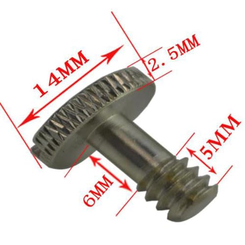 Tornillo de 1/4 para cámara trípode que soluciona holguras en soportes sueltos 3