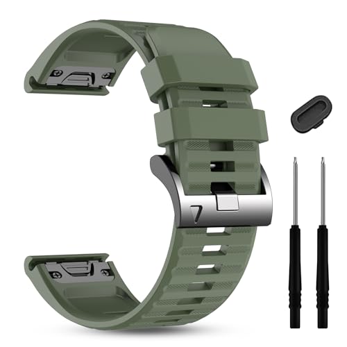 Correa rápida de silicona 22mm compatible Garmin miniatura 1