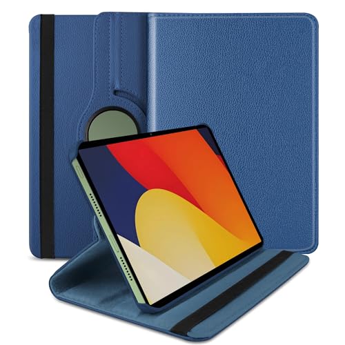 Image of TGK 360 Degree Rotating Flip Cover Case for Moto Pad 60 Pro 12.7 inch 2025 Release Tablet (Dark Blue)