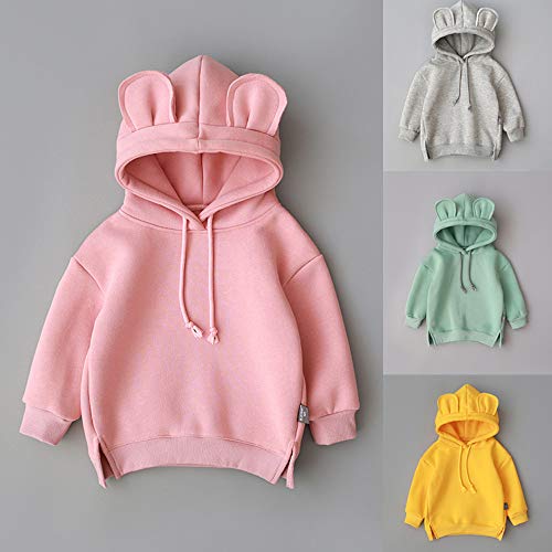 Infant Baby Toddler Girls Boys Hoodie Sweatshirt Tops Clothes 1-3 Years Old Kids Cartoon 3D Ear Shirts Coats2