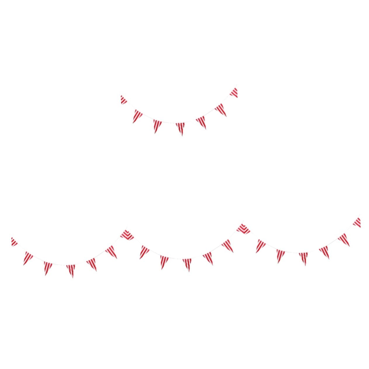 TOYANDONA 4juegos Banderín De Fiesta Diseño De Triángulos Rojos y Decoración Para Cumpleaños y Eventos Temáticos Paneles De Metros De Longitud Para Celebrar Ocasiones