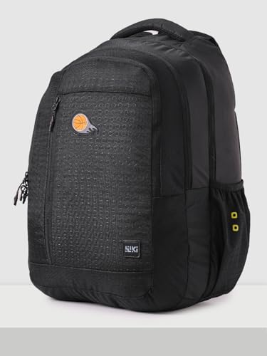 Image of Wiki Stylish Unisex Backpack 6 Durable & Lightweight backpack for Men & Women | Backpack for Office, Gym, Travel (46.5 Litre, Black)