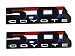 1 Pair New 5.0 / 50 Coyote Direct Emblem 3D Badge Replacement for EM2430 302 Boss Mustang GT F150 (Black)