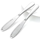 LimeFlex 2PCS Upgraded 3-in-1 Butter Knife Spreader and Curler,Professional Stainless Steel Butter...