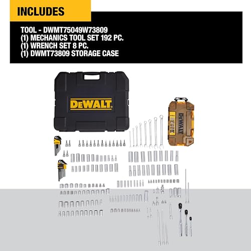 Dewalt DWMT75049 Mechanics Tool Set, Sae And Metric thumb #1
