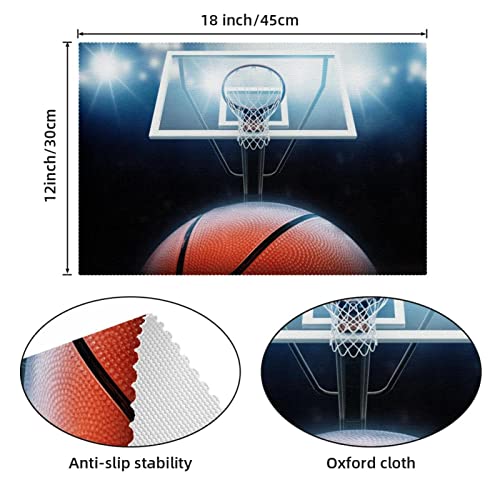 Sets de table baseball 30,5x45,7cm résistants chaleur pour table à manger - 5