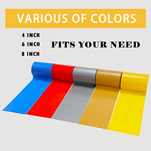 Image of Super Strong Duct Tape 4 Inches x 32 Feet Multi-Purpose Heavy Duty Waterproof Duct Tape for Crafts & Home Improvement, Red