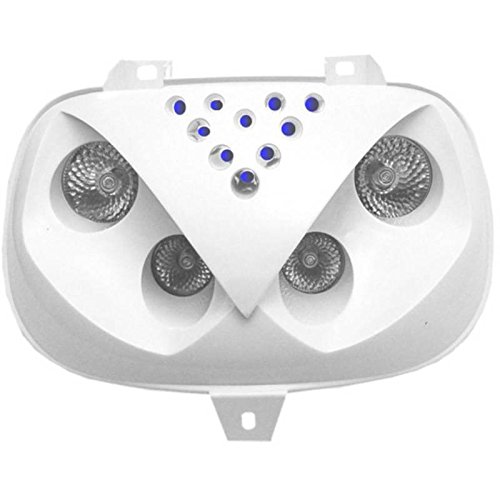 ONE BY CAMAMOTO MASCHERA FARO anteriore ALOGENA con LEDS di colore BIANCA compatibile con MBK BOOSTER SPIRIT/YAMAHA BWS anno dal 1994 al 2003