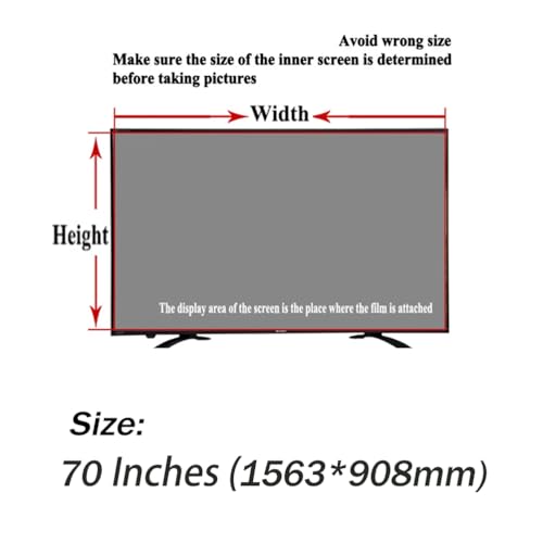 Améliorateur d'écran TV 70 pouces anti-lumière bleue et anti-reflet pour téléviseur 4K UHD