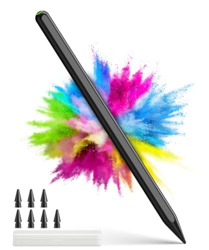 Lápiz para iPad con carga rápida inalámbrica magnética y rechazo de palma para dibujar