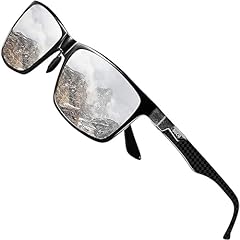 Black Frame Black Temple Revo Silver Lens