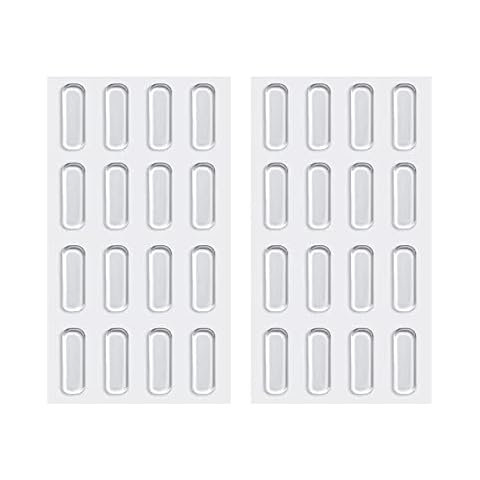 Glass Top Bumpers, 32pcs Furniture Bumpers Door Buffers Self adhesive Cabinet Door Bumpers Silicone Pads for Cabinet Doors, Drawers, Glass Tops, Cupboard, Picture Frames, Cutting Boards Cover