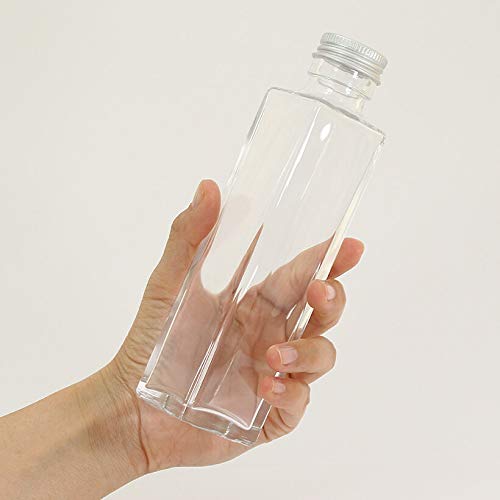 Amazon｜日本製 ハーバリウム 瓶（ビン）150ml 角タイプ ガラス容器