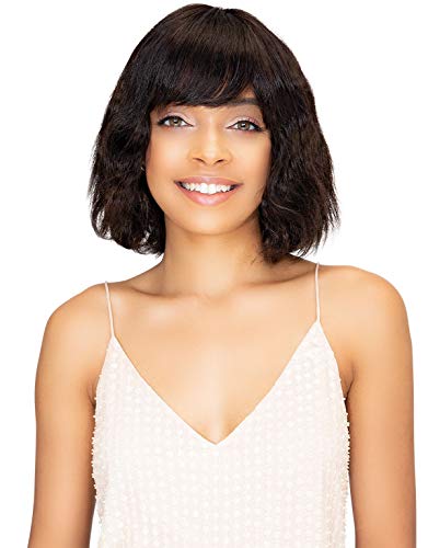 Janet Collection Brazilian Natural Remy Human Hair Misty Wig (NATURAL D.BROWN)