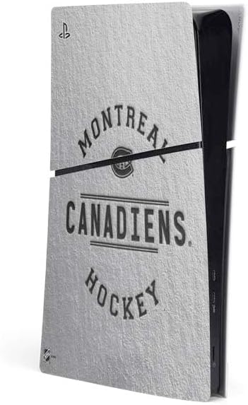 Skinit Decal Gaming Skin Compatible with PS5 Slim Digital Edition Console - Officially Licensed NHL Montreal Canadiens Jersey Design