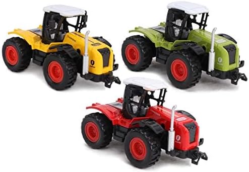 Toyland® 10cm Pull Back Die Cast 4x4 Farm Tractors - Assorted Colours - 1 Chosen At Random - Boys Farm Vehicles