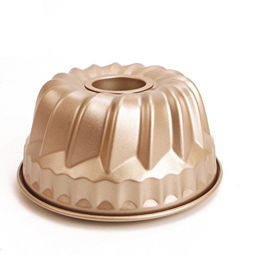 Can_Deal Non Stick Heav-Gauge Steel 7 Inch Round Kugelhopf Baking Pan, Fluted Ring Cake Tin, Bundt Mould #TOP2