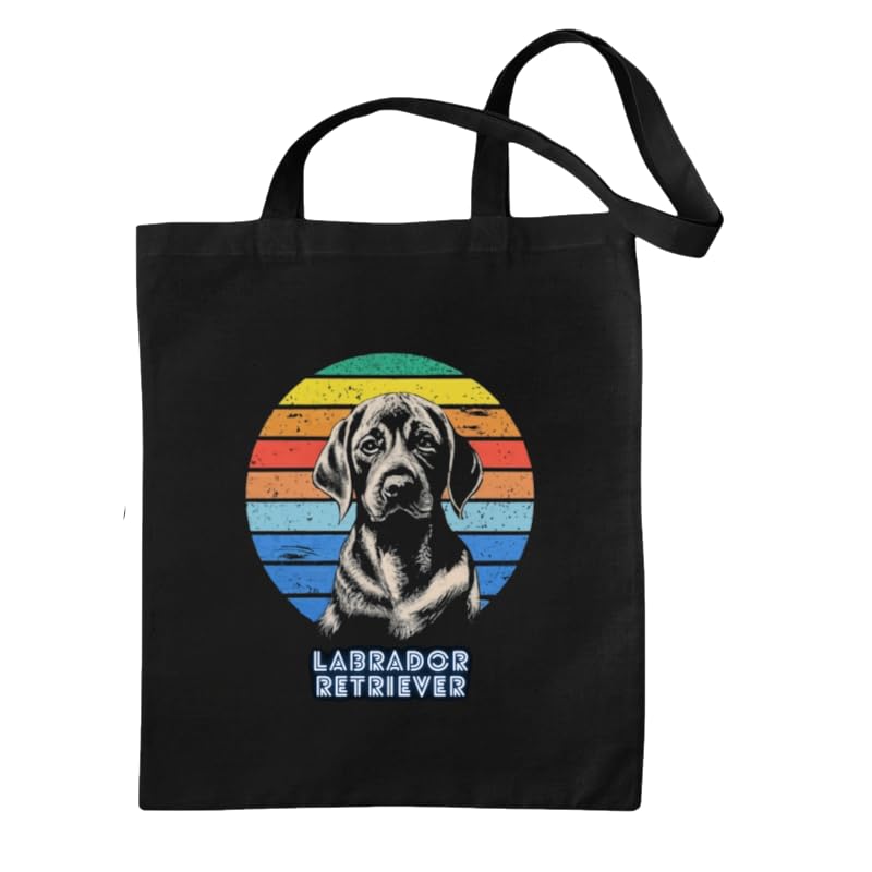 rainUP Tote bag with Pet Dog Design: Pet Bag with unique style in 100% Organic Cotton. Training bag, Labrador Retriever
