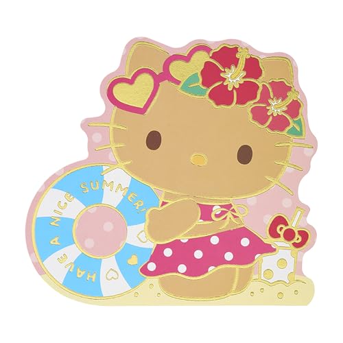 サンリオ(SANRIO) メッセージカード サマー ハローキティ日焼け JSP 29-6 038474の商品画像（Amazon）