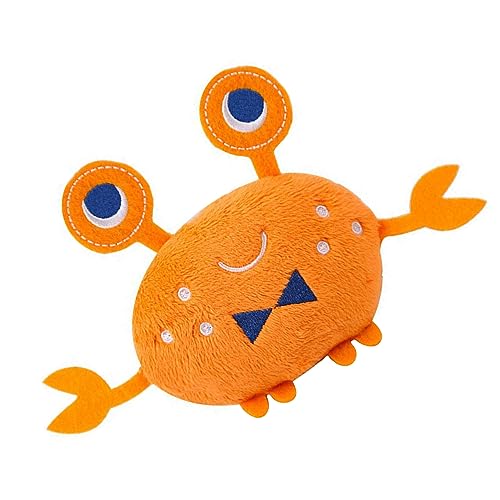 Juguete mordible y sonoro para perros Fydun en forma de cangrejo miniatura 4