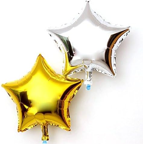 18" Star Foil Mylar Balloons Party Decorations, Gold, 10 Pieces - Image 9