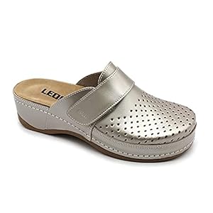 LEON 2022 Lederen Klompen Muiltjes Pantoffels Schoenen, Dames