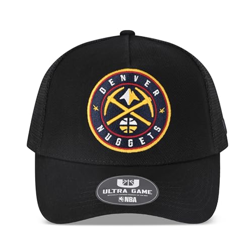 Image of Ultra Game Men's NBA Official Snap Back All Around The World Trucker Baseball Cap Hat