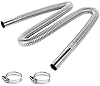 Taicols 59-inch Diesel Engine Heater Exhaust Pipe 1 "Inner Diameter Flexible Exhaust Pipe Stainless Steel clamp Bracket Exhaust Hose Portable Heater kit (59)