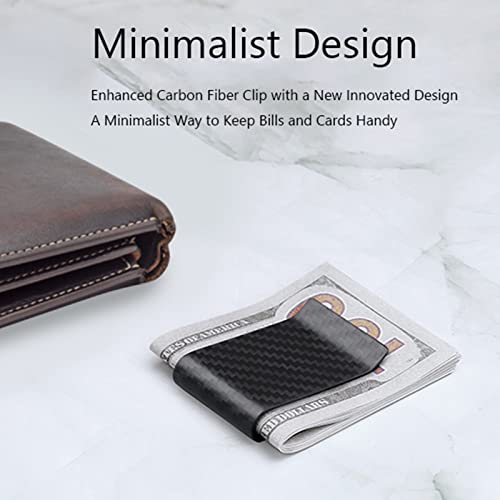 Credit Card Clamp, Money Clip, Business Money Cash Clip Credit Cards Holder Clamp Wallet for Men Black Glossy2